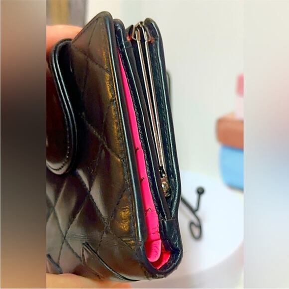 Chanel Cambon Calfskin Bifold Wallet in Black with Clasp - Picture 5 of 15